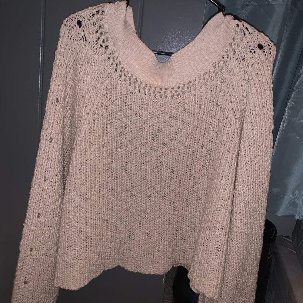 Free People Crochet Sweater